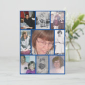 Invitation Blanc Daffodil Love Mémoire 9 Photo Mémorial (Debout devant)