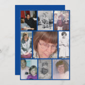 Invitation Blanc Daffodil Love Mémoire 9 Photo Mémorial (Devant / Derrière)