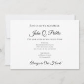 Invitation Blanc Double Daffodils Fleurs Anniversaire de la m (Dos)