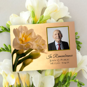 Invitation Blanc Double Daffodils Fleurs Anniversaire de la m