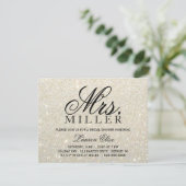 Invitation - Blanc Glit Or Fab Mme Fête des mariée (Debout devant)