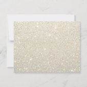 Invitation - Blanc Glit Or Fab Mme Fête des mariée (Dos)
