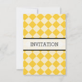 Invitation Blanc, Jaune, noir (Devant)