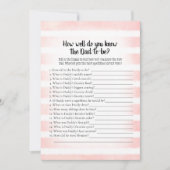 Invitation Blanc Lapin Rose Qui Connaît Papa Meilleur Jeu De  (Devant)