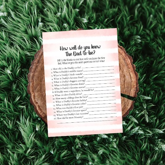 Invitation Blanc Lapin Rose Qui Connaît Papa Meilleur Jeu De 