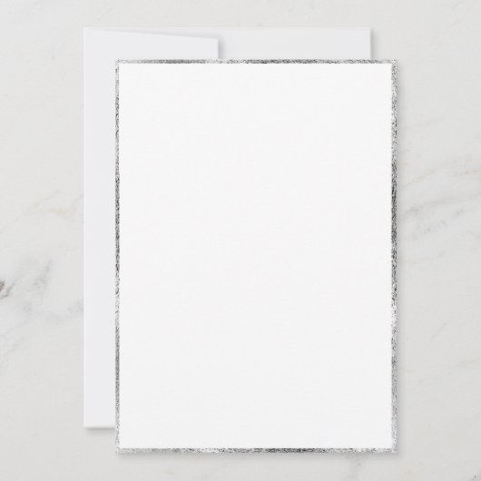 Invitation Blanc Lillies Floral Mariage élégant (Dos)