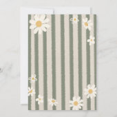 Invitation Blanc Marais Vert Grandes Tailles Baby shower d'oi (Dos)