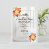 Invitation Blanc minimaliste (Debout devant)