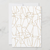 Invitation Blanc Moderne Or Pop Fizz Clink Nouvel An  (Dos)