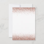 Invitation Blanc N'importe quel âge Anniversaire Rose Rose Pa (Dos)