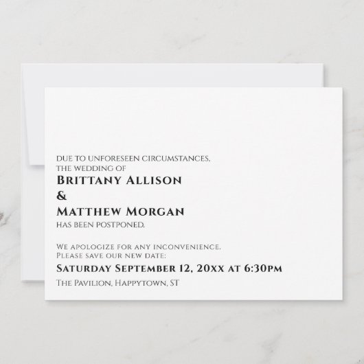 Invitation Blanc Noir Quand On Peut Vous Accrocher Mariage Re (Dos)