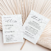 Invitation Blanc noir tout en un élégant