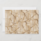 Invitation Blanc Or Rose Bourgogne Roses Shower de Mariée (Dos)