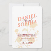 Invitation Blanc rétro (Devant)