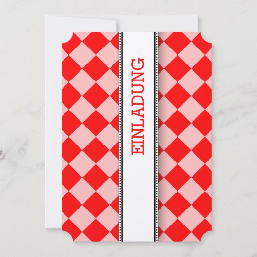 Invitation blanc rouge (Devant)