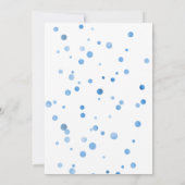 INVITATION BLANC ROUGE ET BLEU BIRTHDAY BALLOON NAVY SPOT (Dos)