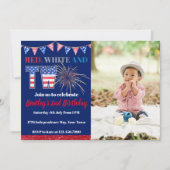 Invitation Blanc rouge et deux fêtards (Devant)