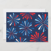 Invitation Blanc rouge et DEUX photo du 2ème anniversaire (Dos)