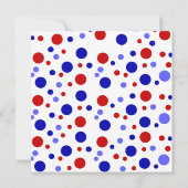 Invitation Blanc rouge et hibou Who (Dos)