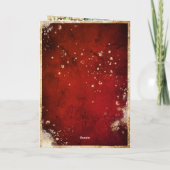 Invitation Blanc Rouge or Botanique Floral Rustique Mariage (Dos)