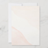 Invitation Blanc Rustique Aquarelle Floral mariage libre (Dos)