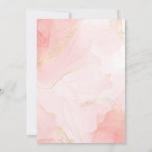 Invitation blanche 5x7 Aquarelle Magenta Rose (Dos)