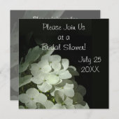 Invitation blanche de Fête de la mariée (Devant / Derrière)