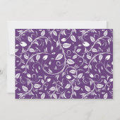 Invitation blanche de Fête de la mariée de robe de (Dos)