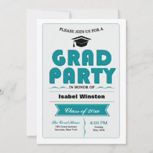 Invitation blanche de la Grad Party