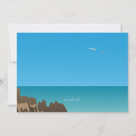 Invitation blanche de phare (Dos)