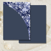 Invitation blanche do-it-yourself Arc Marine Bleu 