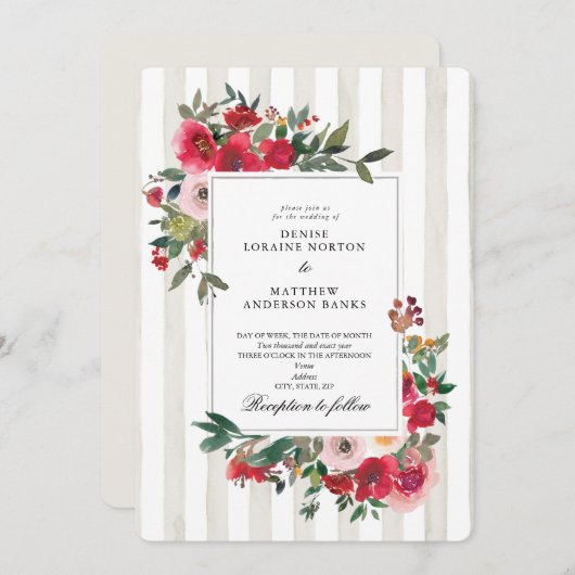 Invitation Blanche neige (Devant / Derrière)