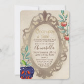 Invitation Blanche-Neige Miroir Conte de Fées Enchanté (Devant)