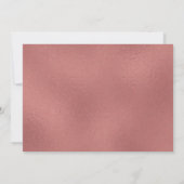 Invitation blanche rose de Merci de mariage de (Dos)