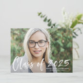 Invitation Blancs 2025 Brush Lettering (Debout devant)