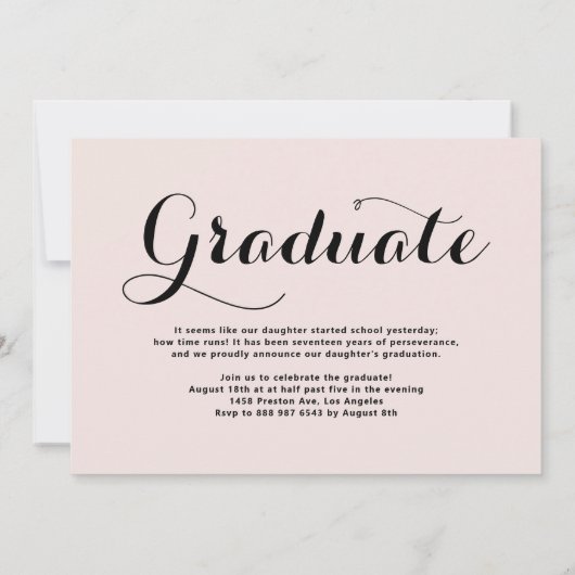 Invitation Blancs de script Whimsical superposition photo Gra (Dos)