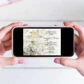 Invitation Blancs Hydrangea Floral Post Mariage Brunch