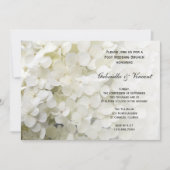 Invitation Blancs Hydrangea Floral Post Mariage Brunch (Devant)