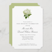 Invitation Blancs Hydrangea Grand-millénaire de l'après-maria (Devant / Derrière)