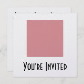 Invitation Blank - Créez votre propre cadeau (Devant / Derrière)