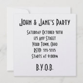 Invitation Blank - Créez votre propre cadeau (Dos)