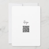 Invitation Blason Botanique Élégant avec Code RSVP Mariage (Dos)