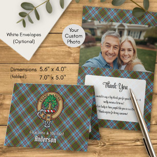 Invitation Blason du clan Anderson sur tartan