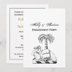 Invitation Blason Prépa Chameau Palmier Armoiries