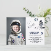 Invitation Blast Off Astronaut Costume photo Anniversaire (Debout devant)