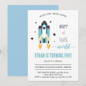 Invitation Blast Off ! L'espace extra-atmosphérique hors de c (Devant / Derrière)