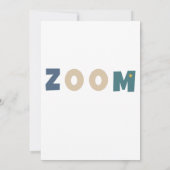 Invitation Blast Off Premier voyage autour du soleil Premier  (Dos)