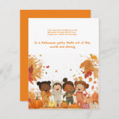 Invitation Blast Off to Halloween Fun! (Devant / Derrière)