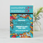 Invitation Blast On In Comic Superhéros Anniversaire (Debout devant)