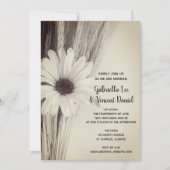 Invitation Blé séché et Mariage agricole de la campagne maraî (Devant)